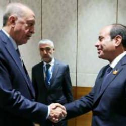 Cumhurbaşkanı Erdoğan, Mısır Cumhurbaşkanı Sisi ile g&ouml;r&uuml;şt&uuml;