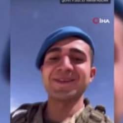 Şehidin komutanına gönderdiği video duygulandırdı!