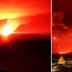 İzlanda'da yanardağ patladı! Binlerce deprem olmuştu!