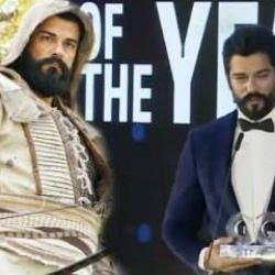 Kuruluş Osman'ın başrol&uuml; Burak &Ouml;z&ccedil;ivit kendine yakışanı yaptı! Altın Kelebek'te susanlara benzemedi
