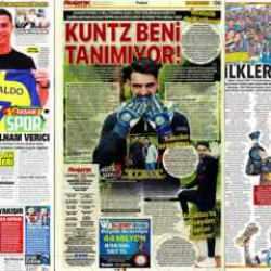 "Kuntz beni tanımıyor" Spor gazetelerinde günün manşetleri