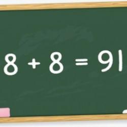 Hiçbir şey çizmeden ya da sayıları hareket ettirmeden bu denklemi düzeltebilir misin?