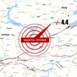 Malatya'da 4,4 b&uuml;y&uuml;kl&uuml;ğ&uuml;nde deprem
