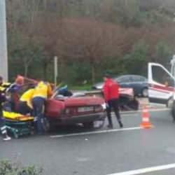 Trabzon&rsquo;da trafik kazası 2 &ouml;l&uuml;, 2 yaralı