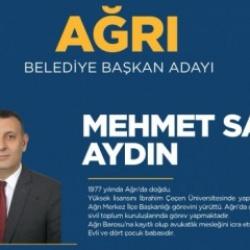 AK Parti Ağrı Belediyesi Başkan adayı Mehmet Salih Aydın kimdir, aslen nerelidir?