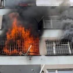 İstanbul'da çanta deposunda yangın