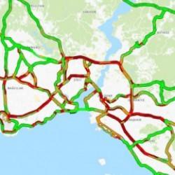 İstanbul'da trafik yoğunluğu yüzde 90'a ulaştı