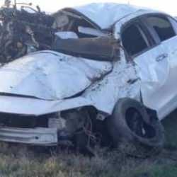 Beypazarı'nda feci kaza: Otomobil takla attı!