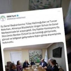 DEM'de zamanlama manidar: Alman elçiyle görüştüler, adayı açıkladılar!