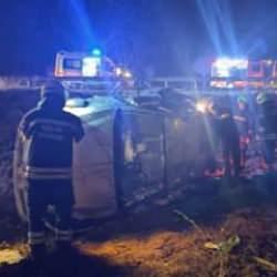 Konya'da otomobil devrildi: 3 kişi öldü, 3 kişi yaralandı