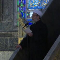 Ayasofya'da 'Gazze' &ccedil;ağrısı: Zamanımızı lanet okuyarak ge&ccedil;irmek bize yakışmaz!