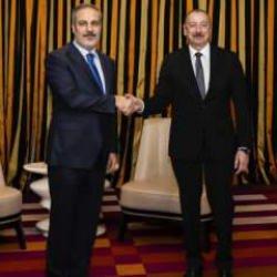 Bakan Fidan, Azerbaycan Cumhurbaşkanı Aliyev ile görüştü