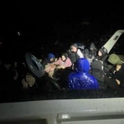 Datça'da 20 düzensiz göçmen kurtarıldı