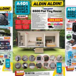 A101 29 Şubat 2024 Kataloğu Açıklandı! Tiny House, su arıtma cihazı, tost makinesi, masa...