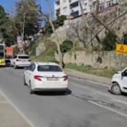 Sarıyer'de İETT otobüsü kaza yaptı!
