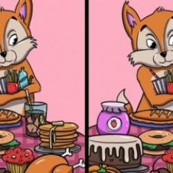 45 saniyede açgözlü tilkiye ait iki resim arasındaki 12 farkı sadece eşsiz gözlem yeteneğine sahip kişiler bulabiliyor