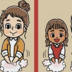 Ellerini yıkayan anne kız resimleri arasındaki 3 farkı fark etmeniz için ‘keskin bir gözlem yeteneğine’ sahip olmanız gerekiyor