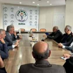 Bursa'da CHP'den DEM'e ziyaret