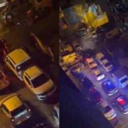 İstanbul'da hareketli anlar: Polise bıçak çekti