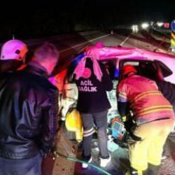 Kütahya'da feci kaza: 1 ölü, 1 yaralı