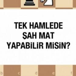 Satranç bulmacası #8: Satranç oyununu tek hamlede şah mat yaparak bitirebilir misin?