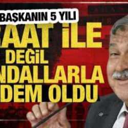 12 projeden 1 tanesini yaptı! “İcraatlarıyla değil skandallarıyla gündem olan başkan”