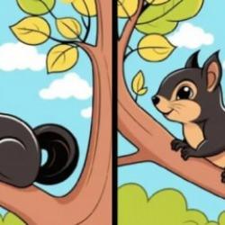 Ağaç dalında gezinen sincaba ait fotoğrafların arasındaki 3 farkı bulabilir misin? Bu testi çözen kişilerin sadece %10’u bu farklılıkları fark edebiliyor