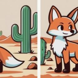 Çölde gezen tilki resimleri arasındaki 3 farkı keşfedin!