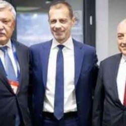 Mehmet Büyükekşi, UEFA başkanı Ceferin ile bir araya geldi