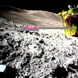 Ay'da yan yatan uzay aracının yeni görüntüleri paylaşıldı!