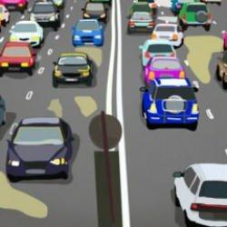 Göz yanıltıcı optik illüzyon görselinde sarı renkli arabayı görebilecek misiniz?