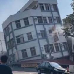 Tayvan'dan korkutan görüntüler! Deprem anları kameralara yansıdı