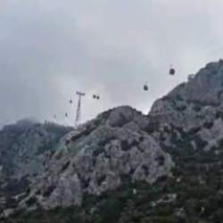 Antalya'daki teleferik faciasının yeni görüntüleri ortaya çıktı: Halat kopuyor halat!