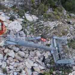 Antalya'daki teleferik kazasının enkazı havadan g&ouml;r&uuml;nt&uuml;lendi