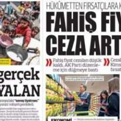 Fahiş fiyata ceza artıyor - Gazete manşetleri