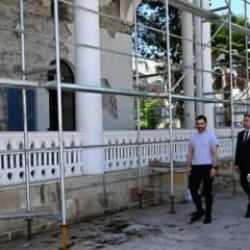 Osmaniye'deki Enver-ül Hamit Camisi'nde onarım ve restorasyon sürüyor