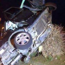 Rize'de takla atan otomobil ağaca çarptı: 2 ölü, 3 yaralı