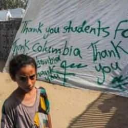 Refah'a sığınan Filistinlilerden Gazze'ye destek veren ABD'deki öğrencilere teşekkür