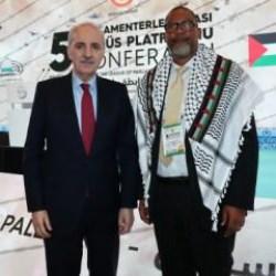 Kurtulmuş, Nelson Mandela'nın torunuyla g&ouml;r&uuml;şt&uuml;