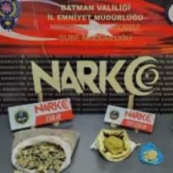 Batman’da yaklaşık 3 kilo uyuşturucu ele geçirildi