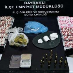 Firari h&uuml;k&uuml;ml&uuml; k&uuml;meste yakalandı! Evde &ccedil;ok sayıda uyuşturucu ele ge&ccedil;irildi