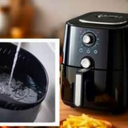 Sadece 10 dakikada hiç ovalama gerektirmeyen airfryer temizleme yöntemi! Airfryer nasıl temizlenir?