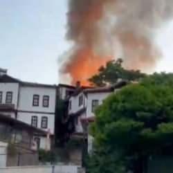 Beypazarı'ndaki yangında 6 konak zarar g&ouml;rd&uuml;