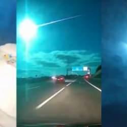 Dev mavi bir ateş topu geceyi aydınlattı! Portekiz ve İspanya üzerinde meteor şaşkınlığı