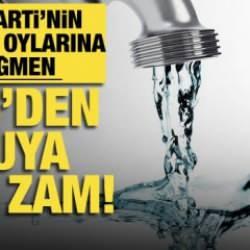 İBB'den suya dev zam!