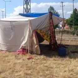 Yol kenarına kurduğu &ccedil;adırında &ouml;l&uuml; bulundu