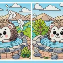 Görsel analiz testi: Kirpi görselleri arasındaki 3 farkı 10 saniyeden kısa sürede bulabilir misin?