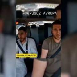 Taksicinin imtihanı! Karşıya ge&ccedil;iyorken k&ouml;pr&uuml;den niye ge&ccedil;iyoruz s&ouml;zleri pes dedirtti!
