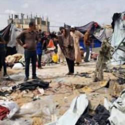 BM: İsrail'in Refah'ta kampa düzenlediği saldırıda en az 200 kişi öldürüldü