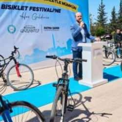 Gaziantep'te Bilal Erdoğan'ın katılımıyla dünya bisiklet günü etkinliği